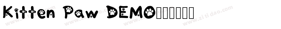 Kitten Paw DEMO字体转换